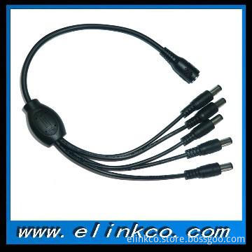 5.5*2.5mm 12v 1 to 5 dc power cable cord